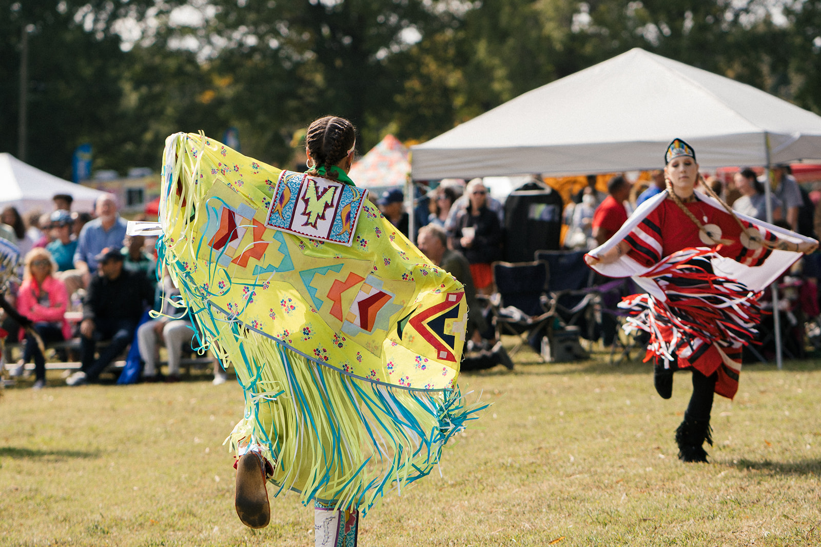 Dix Park Inter-Tribal Pow Wow youth dancers 2022