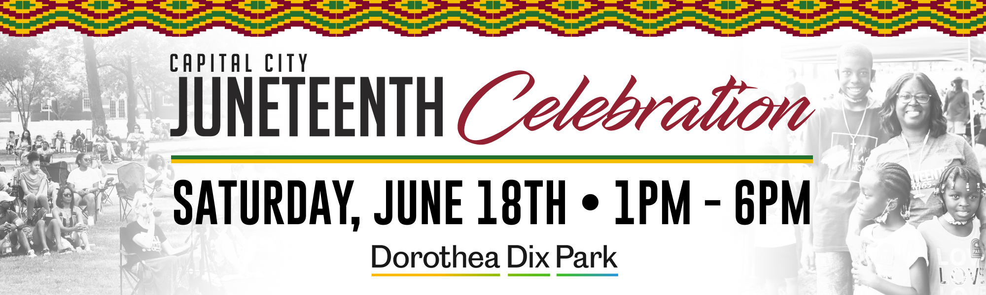 Capital City Juneteenth banner graphic