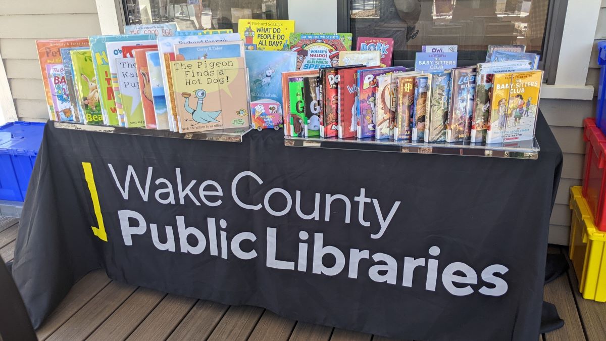 WCPL Pop-up Library at Dix Park Visitor Center 