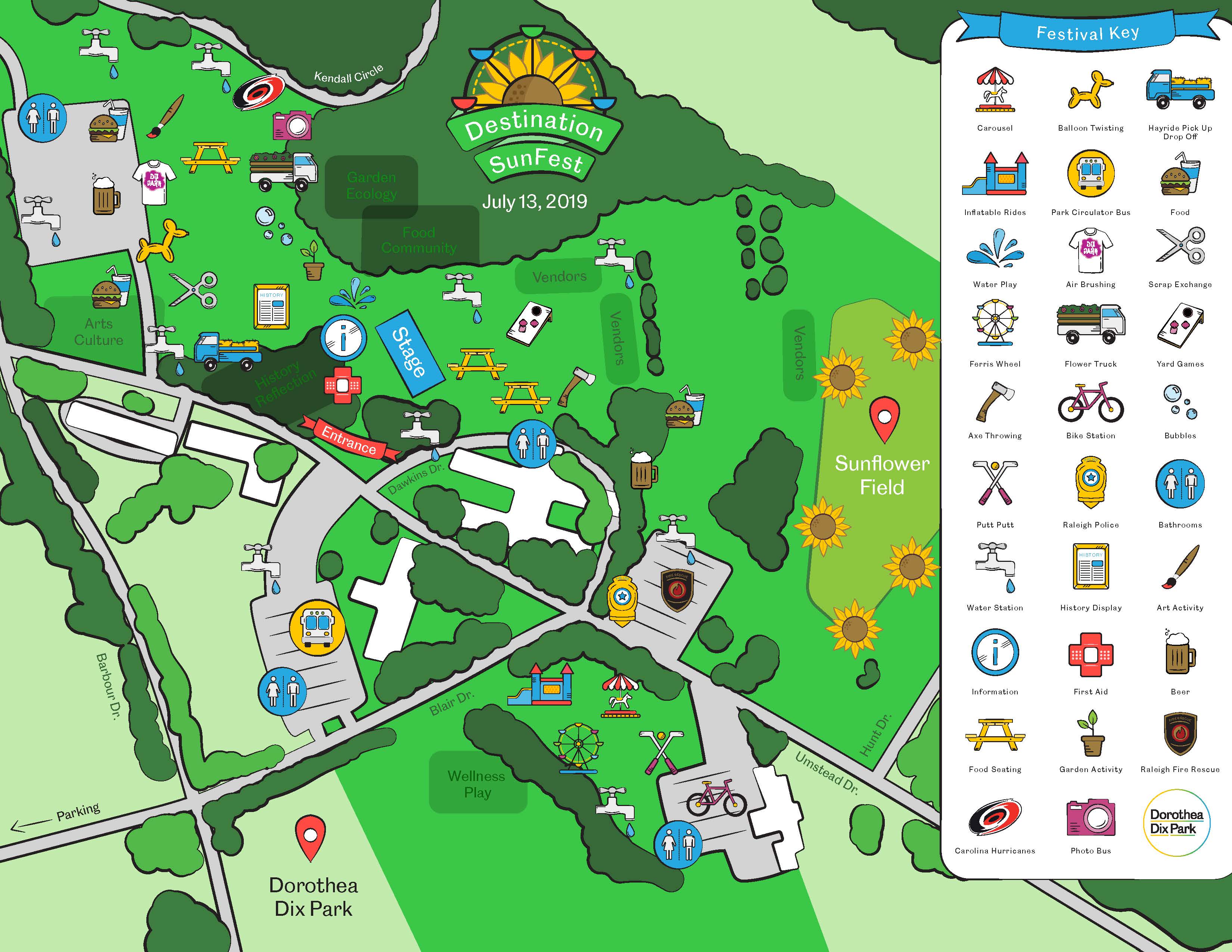 Destination SunFest Festival Map