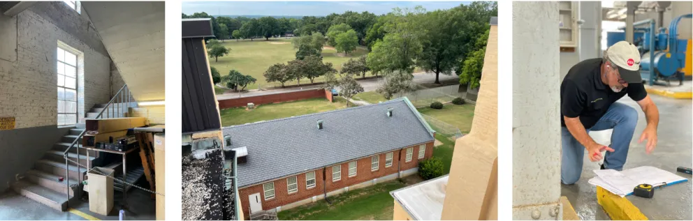 Photos of campus building interiors