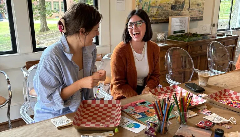 Adults crafting
