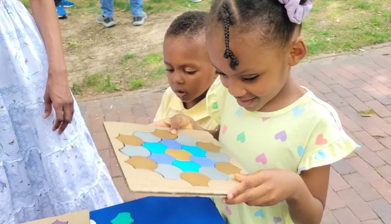 kids with patterns