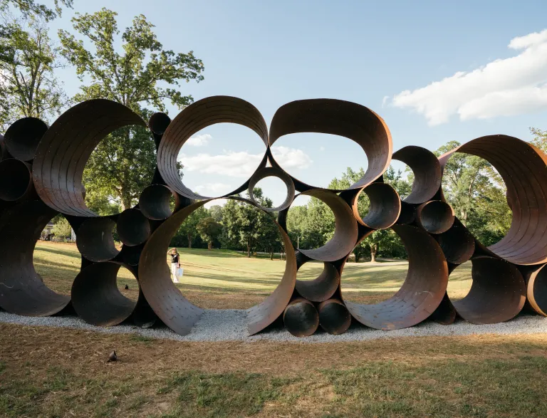 Attun - Large corten steel art sculpture
