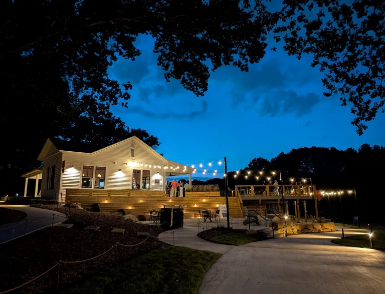 2026 Flowers Cottage exterior at night