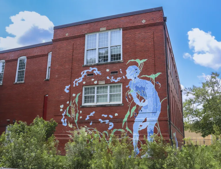 mural on brick building