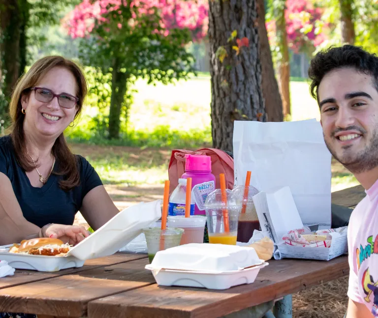 People having a picnic