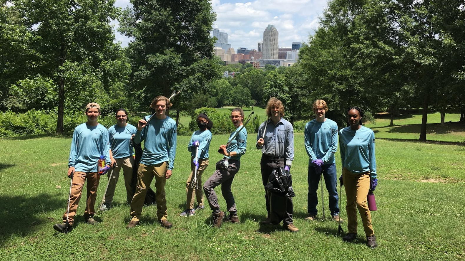 CCNC Youth Conservation Corps at Dix Park 2021